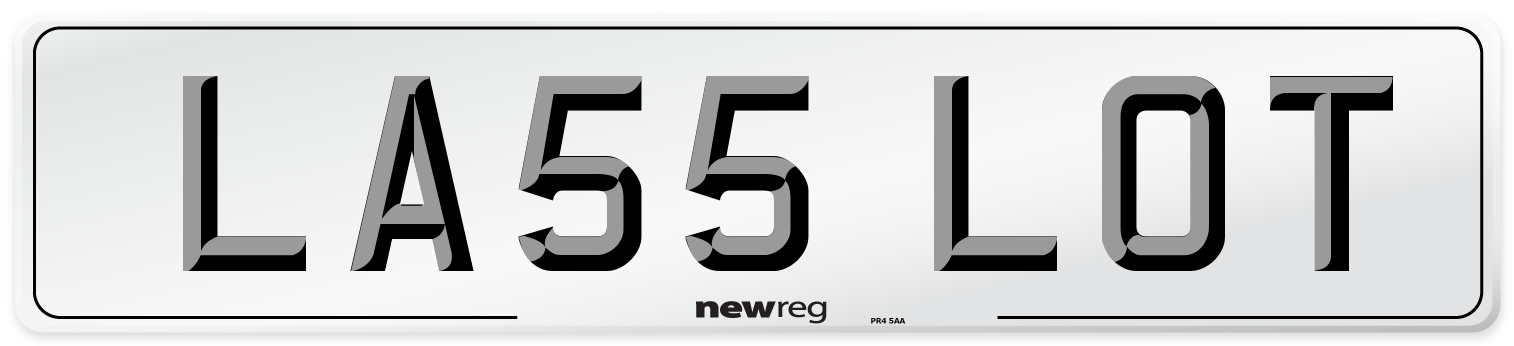 LA55 LOT Number Plate from New Reg